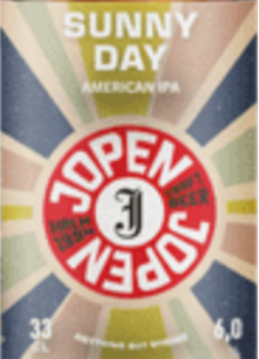 Jopen Sunny Day IPA etiket Jopen Sunny Day IPA etiket